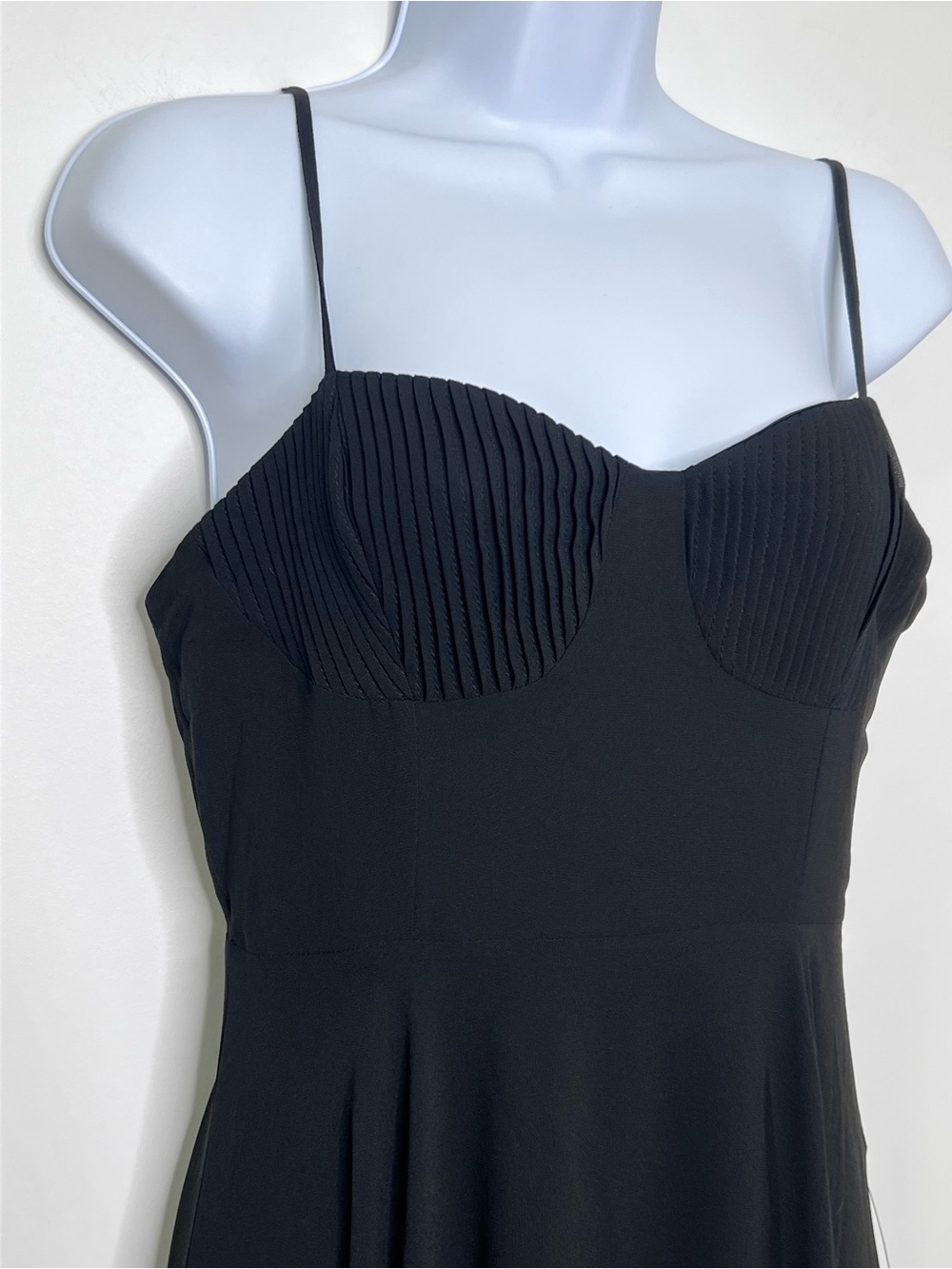 Lulus Cause for Commotion Black Pleated Bustier Maxi Dress - Picture 4 of 6